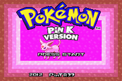 Pokemon Pink Version (beta 1.1) Title Screen